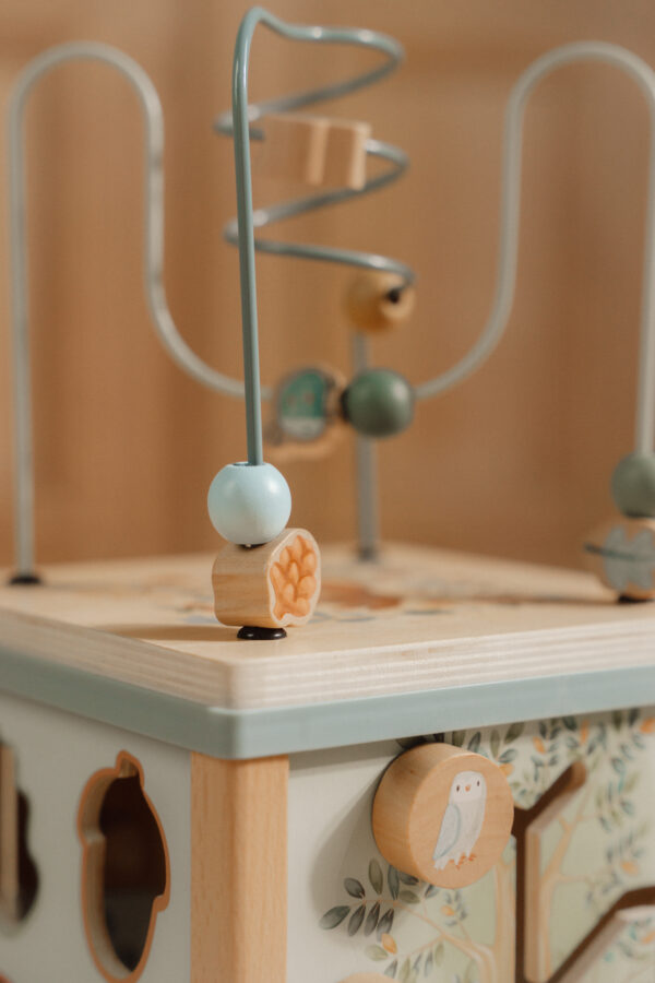 Wooden activity cube - Forest Friends FSC